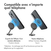 imoshion Support de téléphone pour voiture avec MagSafe - Chargeur sans fil - Tableau de bord - Noir