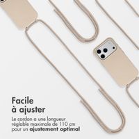 imoshion Coque arrière Color avec cordon amovible et MagSafe Apple iPhone 17 Pro Max - Nude