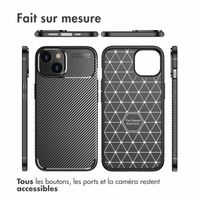 imoshion Coque silicone Carbon Apple iPhone 14 Plus - Noir