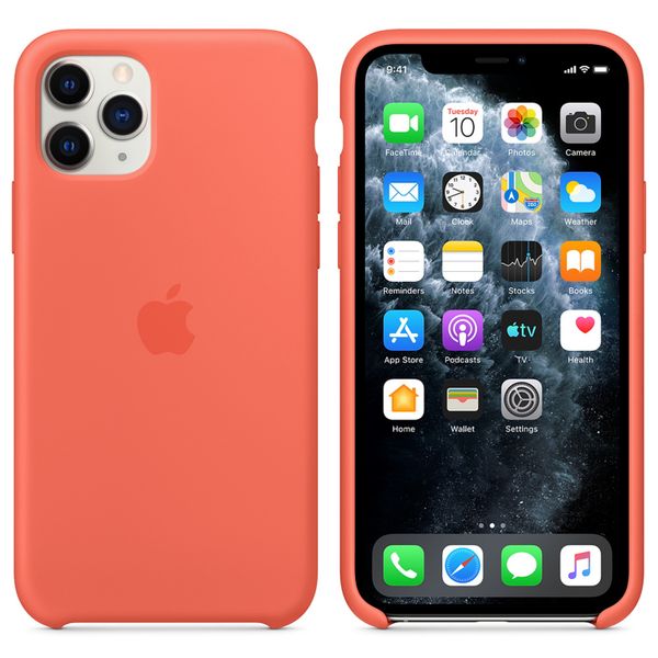 Apple Coque en silicone iPhone 11 Pro - Clementine Orange