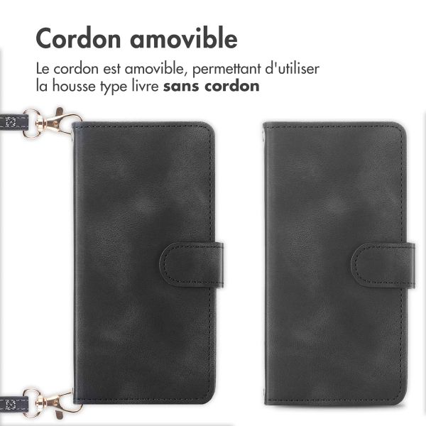 imoshion Etui de téléphone portefeuille avec cordon Google Pixel 8a - Noir