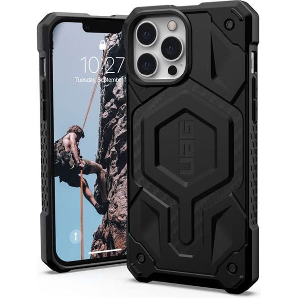 UAG Coque Monarch MagSafe iPhone 13 Pro Max - Carbon Fiber