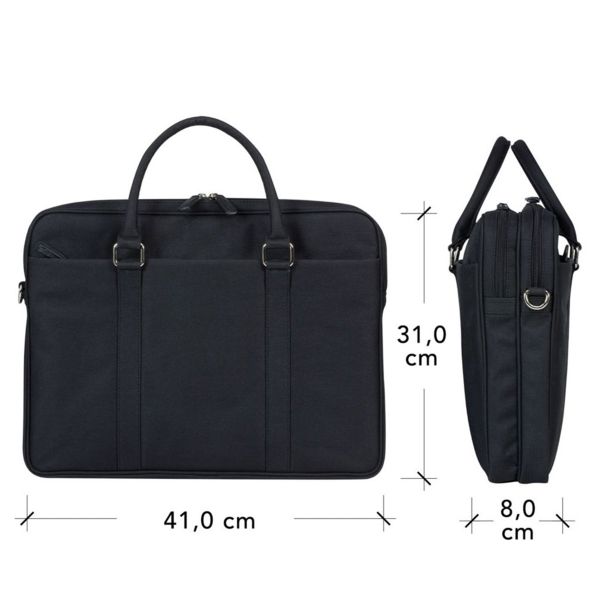 dbramante1928 Sac ordinateur 16 pouces Ginza Duo Pocket - Matière recyclée - Noir