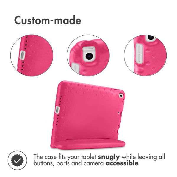 Accezz Coque kidsproof avec poignée Apple iPad 9 (2021) 10.2 pouces / iPad 8 (2020) 10.2 pouces / iPad 7 (2019) 10.2 pouces - Rose