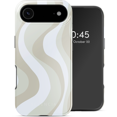 Selencia Coque arrière Vivid avec MagSafe Apple iPhone Air - Desert Waves Beige