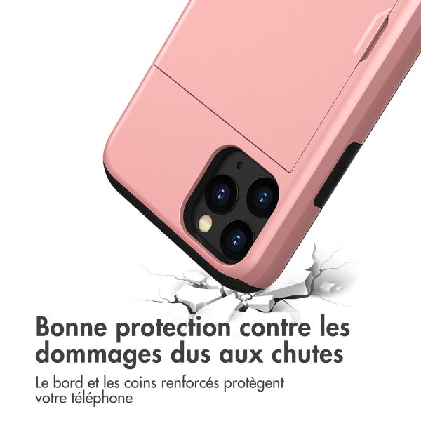imoshion Coque arrière avec porte-cartes Apple iPhone 11 Pro - Rose Doré