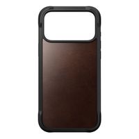 Nomad Coque Rugged Horween Leather Apple iPhone 17 Pro Max - Rustic Brown