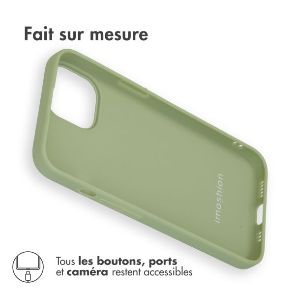 imoshion Coque Couleur Apple iPhone 15 - Olive Green