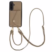 Selencia Coque de télephone Sera avec cordon et porte-cartes enveloppe Samsung Galaxy A17 (5G) - Taupe