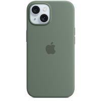 Apple Coque en silicone MagSafe Apple iPhone 15 - Cypress