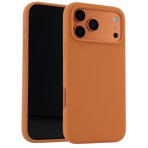 Accezz Coque Liquid Silicone avec MagSafe Apple iPhone 17 Pro - Orange