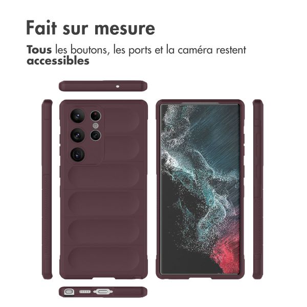 imoshion Coque arrière EasyGrip Samsung Galaxy S23 Ultra - Aubergine