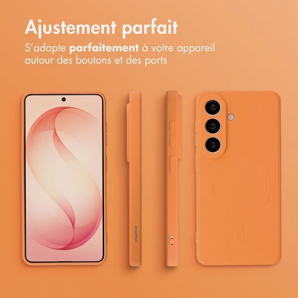 imoshion Coque Couleur avec MagSafe Samsung Galaxy S26 Plus - Orange