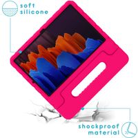 imoshion Coque kidsproof avec poignée Galaxy Tab S8 Plus / S7 Plus / S7 FE 5G - Rose