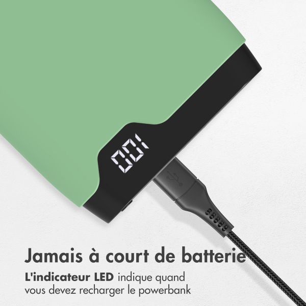 imoshion Batterie externe - 10.000 mAh - Quick Charge et Power Delivery - Vert