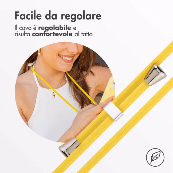 imoshion Coque en silicone avec cordon Apple iPhone 13 Pro - Jaune