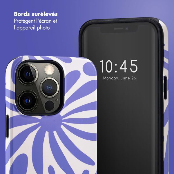 Selencia Coque arrière Vivid Apple iPhone 13 Pro - Modern Bloom Sapphire Blue