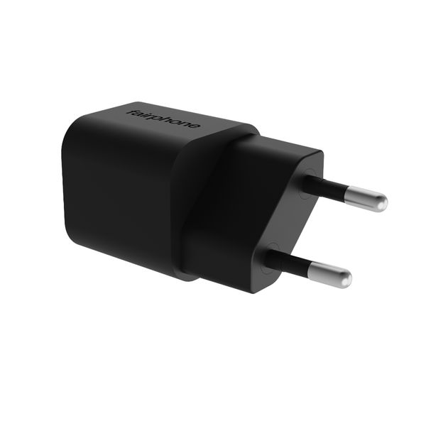 Fairphone Chargeur rapide USB-C 30 W - Chargeur GaN - Noir