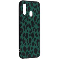 Coque design Color Samsung Galaxy A40 - Green Panther