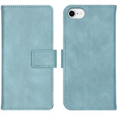 imoshion Étui de télephone portefeuille de luxe Apple iPhone SE (2022 / 2020) / 8 / 7 / 6(s) - Bleu clair