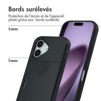imoshion Coque arrière avec porte-cartes Apple iPhone 17 - Noir
