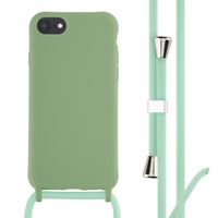 imoshion ﻿Coque en silicone avec cordon Apple iPhone SE (2022 / 2020) / 8 / 7 - Vert