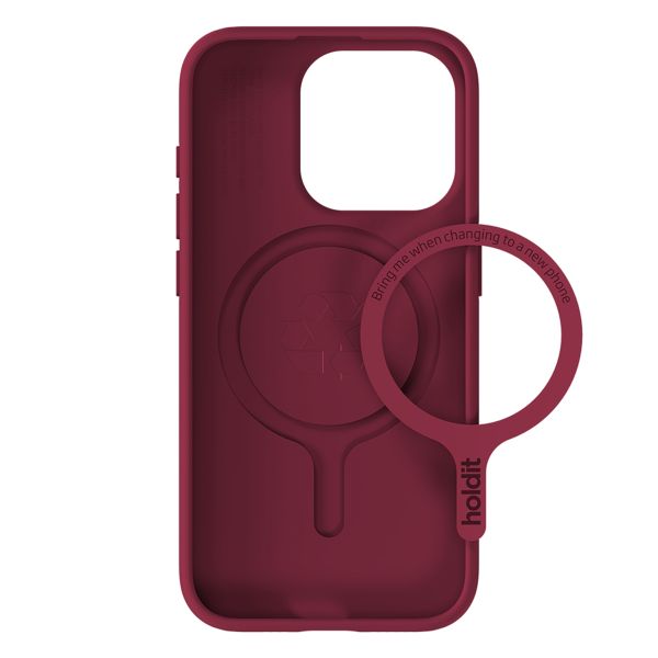 Holdit Coque MagSafe Apple iPhone 15 Pro - Red Velvet