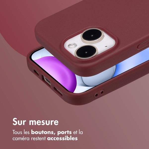 imoshion Coque Couleur Apple iPhone 15 - Wine Red
