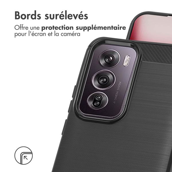 imoshion Coque Brushed Oppo Reno 12 - Noir