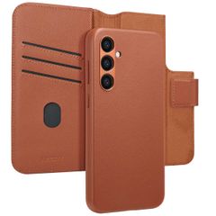 Accezz Étui de télephone portefeuille en cuir 2-en-1 avec MagSafe Samsung Galaxy S24 Plus - Sienna Brown