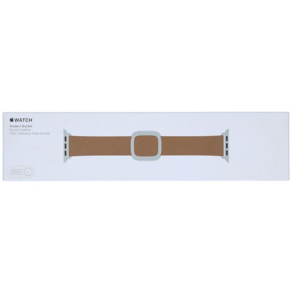 Apple Leather Band Modern Buckle Apple Watch Series 1-9 / SE - 38/40/41 mm / Series 10 - 42 mm - Taille L - Brun