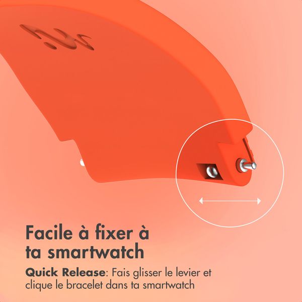 imoshion Bracelet en silicone souple - Connexion universelle 20 mm - Orange