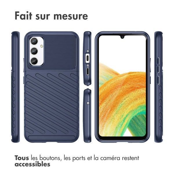imoshion Coque arrière Thunder Samsung Galaxy A34 (5G) - Bleu foncé