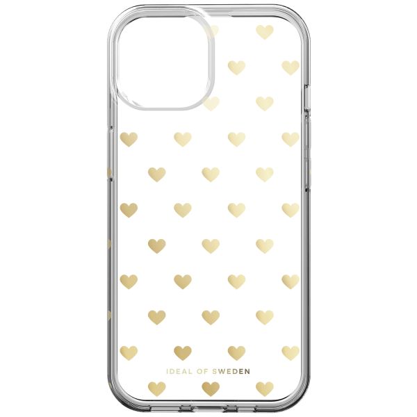 iDeal of Sweden Coque Clear iPhone 15 - Golden Hearts