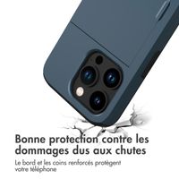 imoshion Coque arrière avec porte-cartes Apple iPhone 15 Pro - Bleu foncé