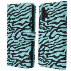 imoshion Étui de téléphone portefeuille Design Samsung Galaxy A13 (5G) - Black Blue Stripes