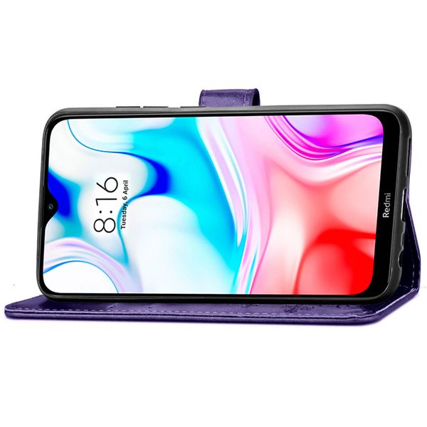 Etui de téléphone Fleurs de Trèfle Xiaomi Redmi 8