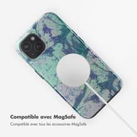 Selencia Coque arrière Vivid Tough avec MagSafe iPhone 15 - Fresh Paint Green