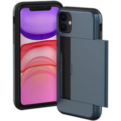 imoshion Coque arrière avec porte-cartes Apple iPhone 11 - Bleu foncé