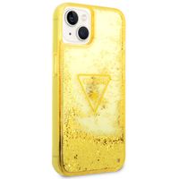 Guess Coque Liquid Glitter iPhone 14 - Jaune