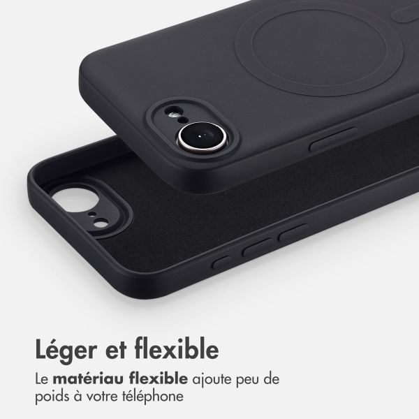 imoshion Coque Couleur avec MagSafe iPhone 16e - Noir