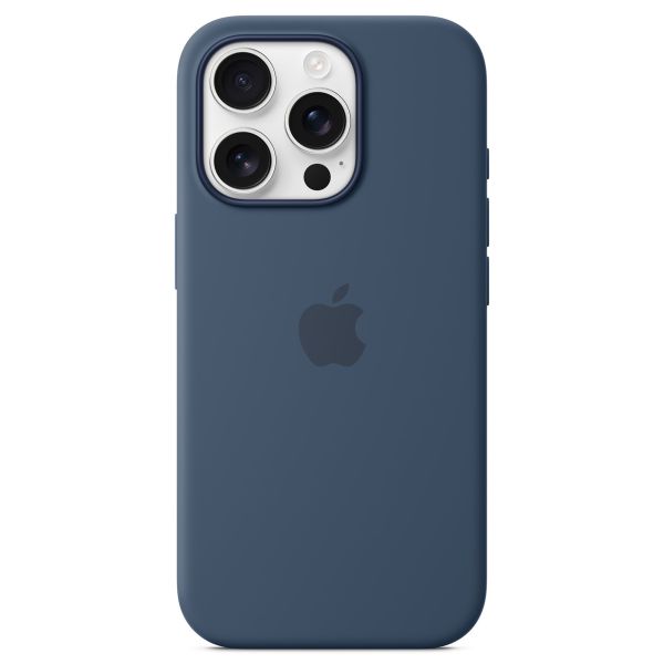 Apple Coque en silicone MagSafe iPhone 16 Pro - Denim