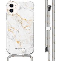 imoshion Coque Design avec cordon iPhone 11 - White Marble