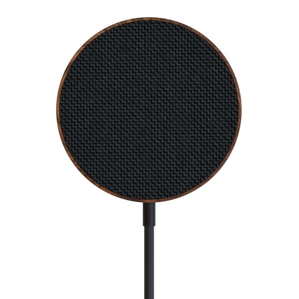 Woodcessories Chargeur sans fil MagPad - Compatible avec MagSafe et Qi2 - Bois de noyer