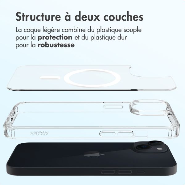 Accezz Coque arrière Xtreme Impact avec MagSafe Apple iPhone 13 - Transparent