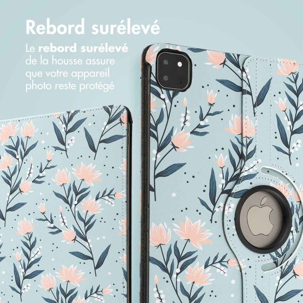 imoshion Coque tablette Design rotatif à 360° Apple iPad Pro 13 (2025) M5 / (2024) M4 - Flowers