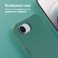 imoshion Coque arrière Color avec cordon amovible et MagSafe Apple iPhone 16e - Vert foncé