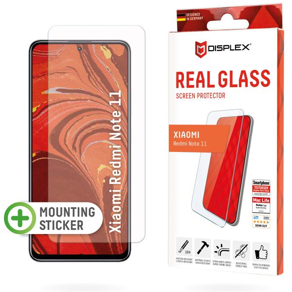 Displex Protection d'écran en verre trempé Real Glass Xiaomi Redmi Note 11 (4G) / Note 11S (4G)