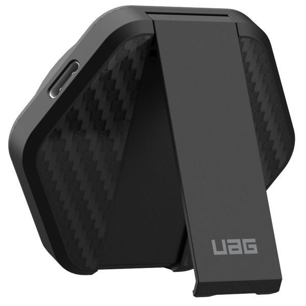 UAG Station de charge sans fil avec support - Compatible avec MagSafe et Qi2 - 15 watts - Noir / Carbone