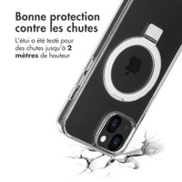 Accezz Coque Ring Stand avec MagSafe iPhone 13 - Transparent